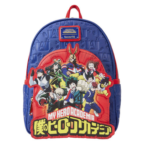 MINI MOCHILA LOUNGEFLY MY HERO ACADEMIA GROUP DEBOSSED LOGO