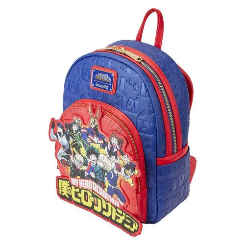 MINI MOCHILA LOUNGEFLY MY HERO ACADEMIA GROUP DEBOSSED LOGO