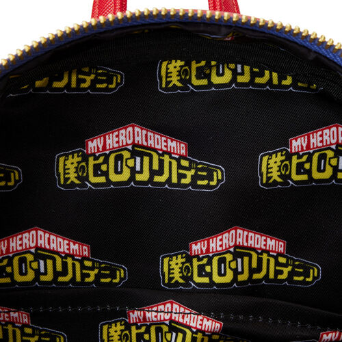 MINI MOCHILA LOUNGEFLY MY HERO ACADEMIA GROUP DEBOSSED LOGO