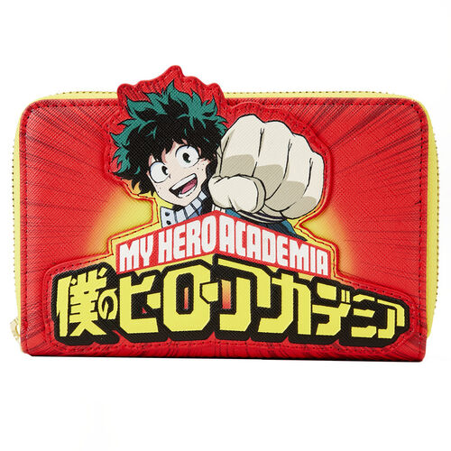 CARTERA LOUNGEFLY MY HERO ACADEMIA IZUKU PUNCH ZIP AROUND