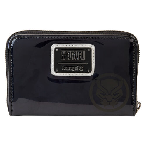 CARTERA LOUNGEFLY MARVEL SHINE BLACK PANTHER COSPLAY ZIP AROUND