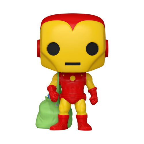 FIGURA POP MARVEL: HOLIDAY- IRON MAN W/BAG