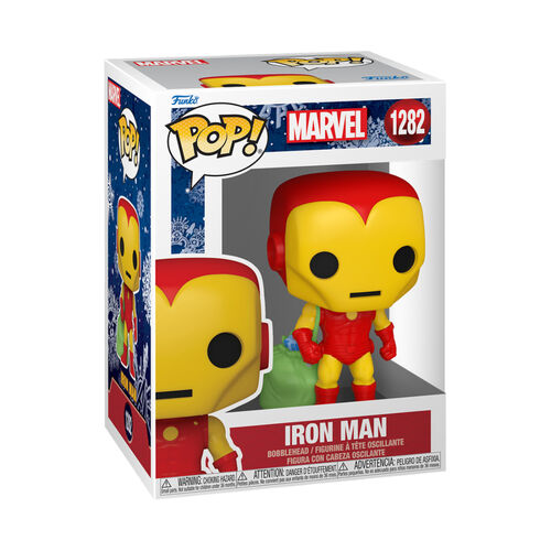 FIGURA POP MARVEL: HOLIDAY- IRON MAN W/BAG