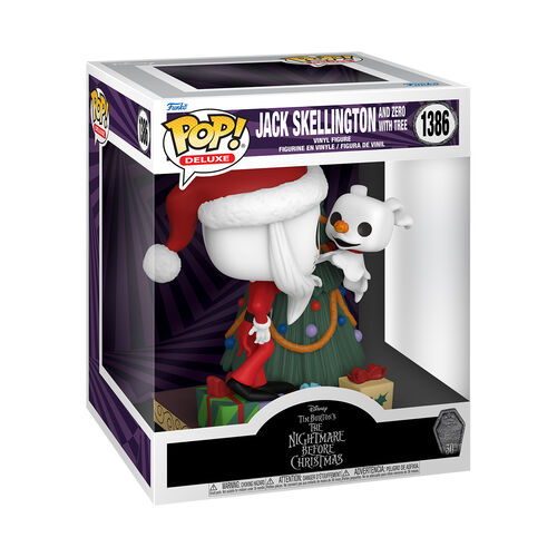 FIGURA POP DELUXE: NIGHTMARE BEFORE CHISTMAS 30TH- JACK & ZERO W/TREE