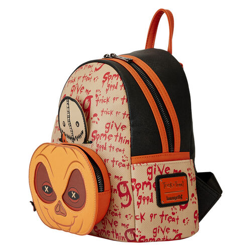 MINI MOCHILA LOUNGEFLY LEGENDARY PICTURES TRICK R TREAT PUMPKIN COSPLAY