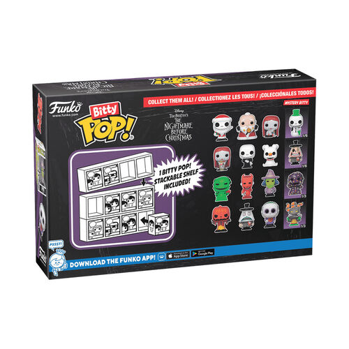 BITTY POP THE NIGHTMARE BEFORE CHRISTMAS SANTA JACK 4PK