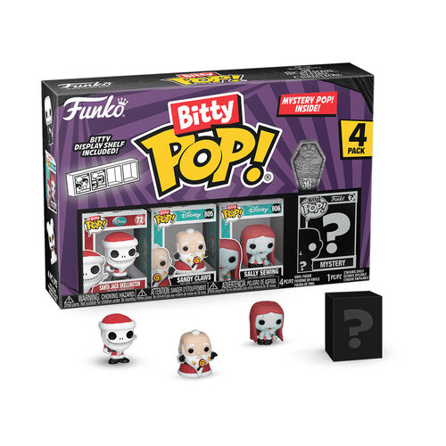 BITTY POP THE NIGHTMARE BEFORE CHRISTMAS - SANTA JACK 4PK