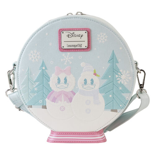 BOLSO CRUZADO LOUNGEFLY DISNEY MICKEY AND FRIENDS WINTER SNOWGLOBE