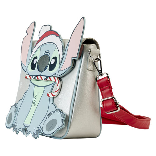 BOLSO CRUZADO LOUNGEFLY DISNEY STITCH HOLIDAY COSPLAY