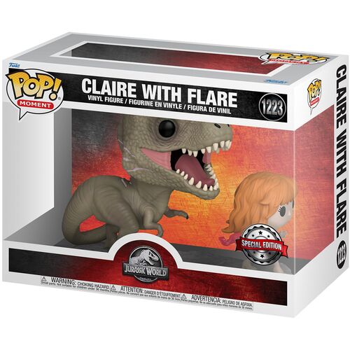 FIGURA POP MOVIE MOMENT: JURASSIC WORLD - CLAIRE W/FLARE