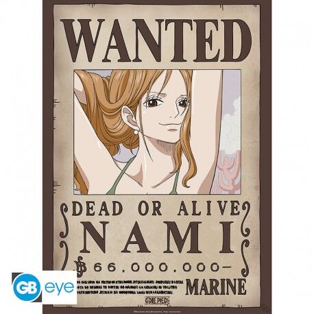 POSTER CHIBI ONE PIECE - WANTED NAMI 52X38