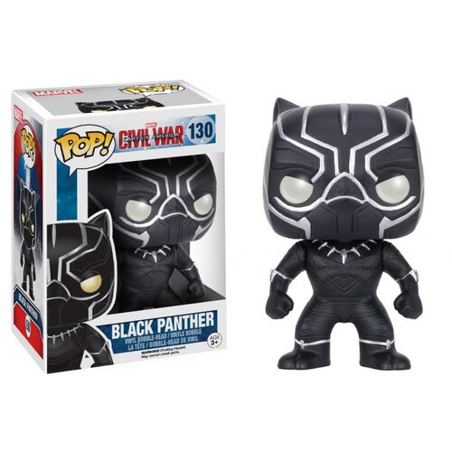 FIGURA POP BOBBLE: MARVEL: CAPTAIN AMERICA CW: BLACK PANTHER