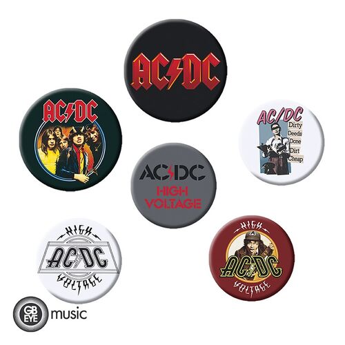 PACK AC/DC TAZA 320ML + ACRYL + BADGE PACK MIX