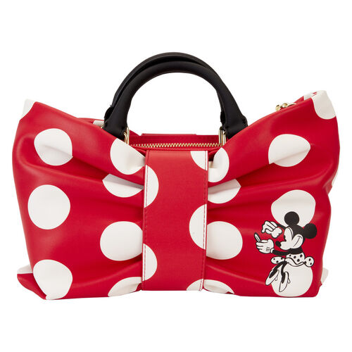 BOLSO CRUZADO LOUNGEFLY DISNEY MINNIE ROCKS THE DOTS FIGURAL BOW