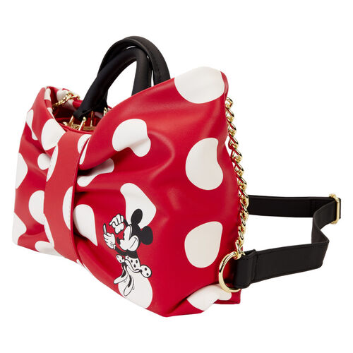 BOLSO CRUZADO LOUNGEFLY DISNEY MINNIE ROCKS THE DOTS FIGURAL BOW