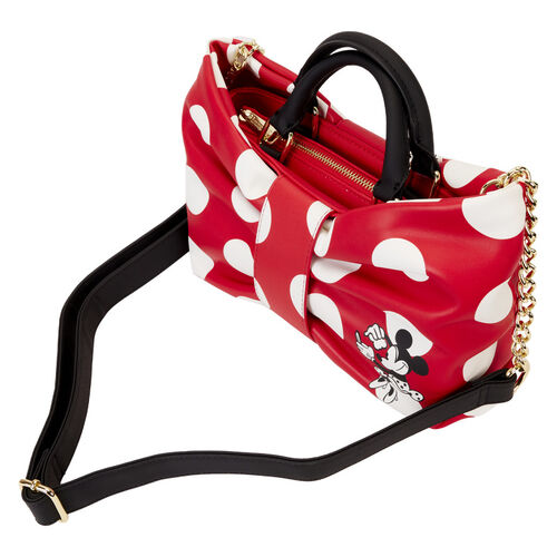 BOLSO CRUZADO LOUNGEFLY DISNEY MINNIE ROCKS THE DOTS FIGURAL BOW