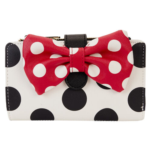 CARTERA FLAP LOUNGEFLY DISNEY MINNIE ROCKS THE DOTS CLASSIC