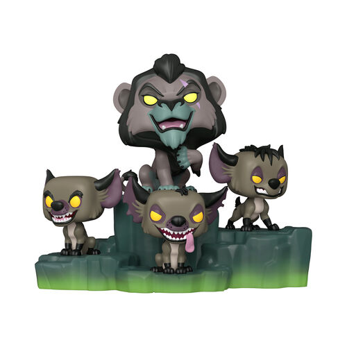 POP MOMENT VILLAINS ASSEMBLE - SCAR WITH HYENAS - DISNEY VILLAINS