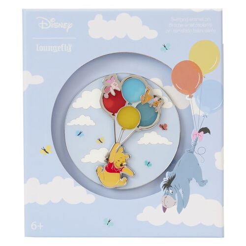 COLLECTOR BOX PIN LOUNGEFLY DISNEY POOH AND FRIENDS ON BALLOONS 3