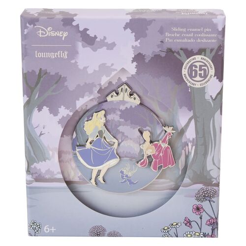 COLLECTOR BOX PIN LOUNGEFLY DISNEY SLEEPING BEAUTY 65TH ANNIVERSARY 3