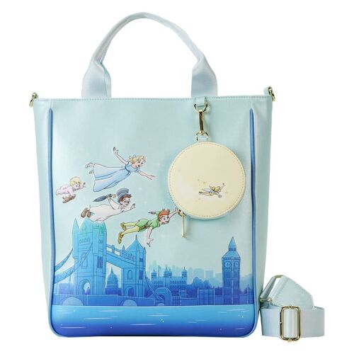 TOTE BAG LOUNGEFLY DISNEY PETER PAN YOU CAN FLY GLOWS