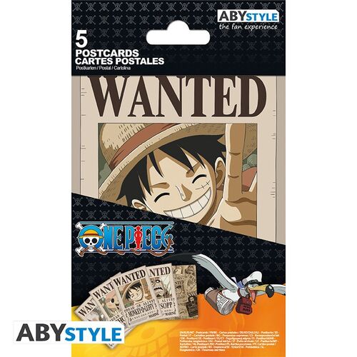 POSTALES ONE PIECE - WANTED SET 1 14.8X10.5