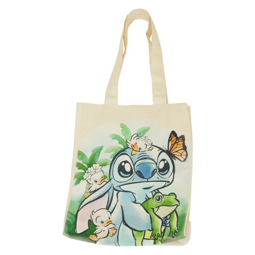 TOTE BAG LOUNGEFLY DISNEY LILO AND STITCH SPRINGTIME STITCH