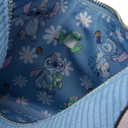 BOLSO CRUZADO LOUNGEFLY DISNEY LILO AND STITCH SPRINGTIME STITCH DAISY HANDLE CROSSBODY BAG