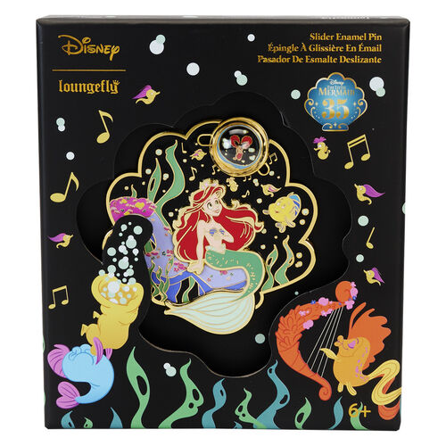 COLLECTOR BOX PIN LOUNGEFLY DISNEY THE LITTLE MERMAID 35TH ANNIVERSARY LIFE IS THE BUBBLES 3