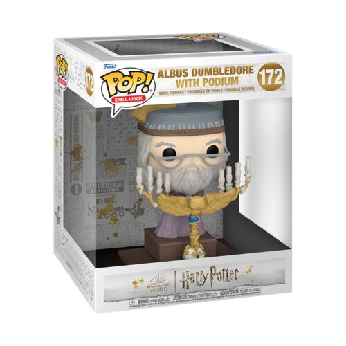 FIGURA POP DELUXE HARRY POTTER AND THE PRISONER OF AZKABAN - DUMBLEDORE W/PODIUM