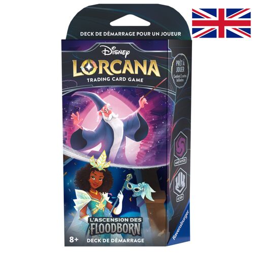 DISNEY LORCANA TCG RISE OF THE FLOODBORN MAZOS DE INICIO MERLÍN TIANA INGLÉS
