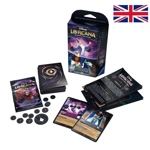 DISNEY LORCANA TCG RISE OF THE FLOODBORN MAZOS DE INICIO MERLÍN TIANA INGLÉS