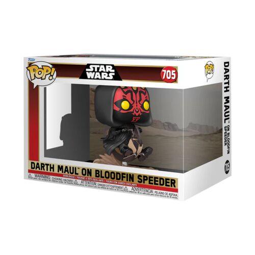 FIGURA POP RIDES DLX STAR WARS : SW THE PHANTOM MENACE - DARTH MAUL ON BLOODFI