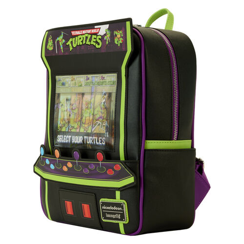 MINI MOCHILA LOUNGEFLY TMNT 40TH ANNIVERSARY VINTAGE ARCADE