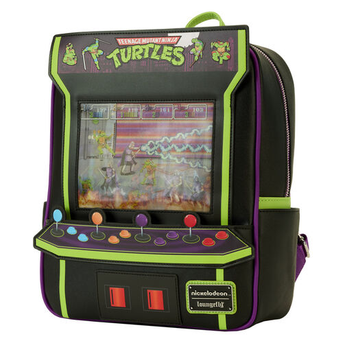 MINI MOCHILA LOUNGEFLY TMNT 40TH ANNIVERSARY VINTAGE ARCADE