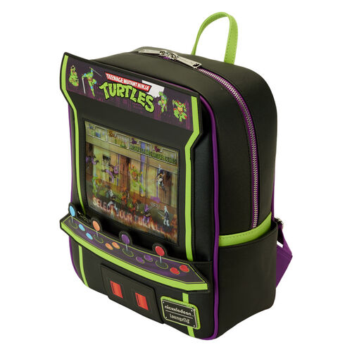 MINI MOCHILA LOUNGEFLY TMNT 40TH ANNIVERSARY VINTAGE ARCADE