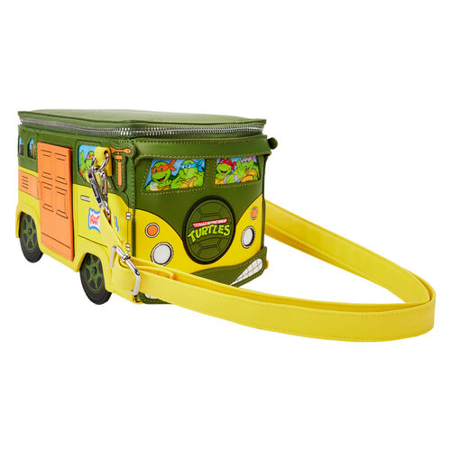 BOLSO CRUZADO LOUNGEFLY TMNT 40TH ANNIVERSARY PARTY WAGON FIGURAL
