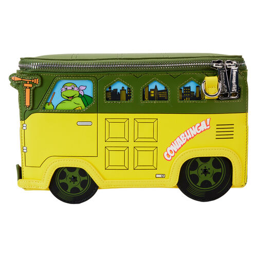 BOLSO CRUZADO LOUNGEFLY TMNT 40TH ANNIVERSARY PARTY WAGON FIGURAL