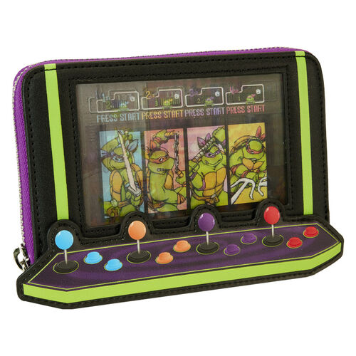 CARTERA LOUNGEFLY TMNT 40TH ANNIVERSARY VINTAGE ARCADE