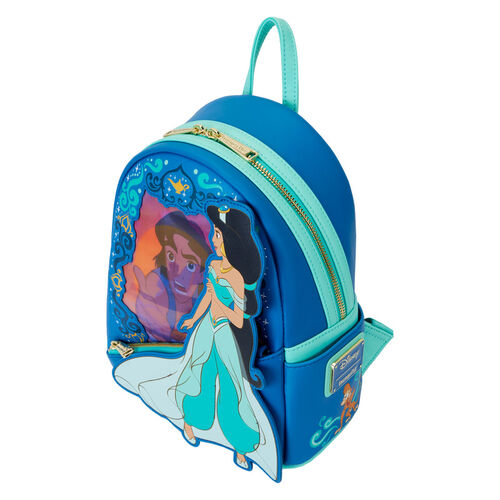 MINI MOCHILA LOUNGEFLY DISNEY PRINCESS JASMINE LENTICULAR