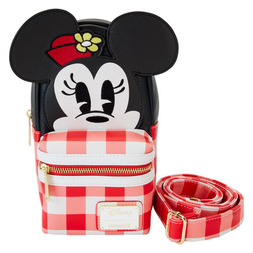 BOLSO CRUZADO LOUNGEFLY DISNEY MINNIE MOUSE CUP HOLDER