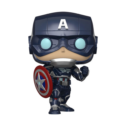 FIGURA POP MARVEL AVENGERS GAME - CAPTAIN AMERICA STARK TECH SUIT