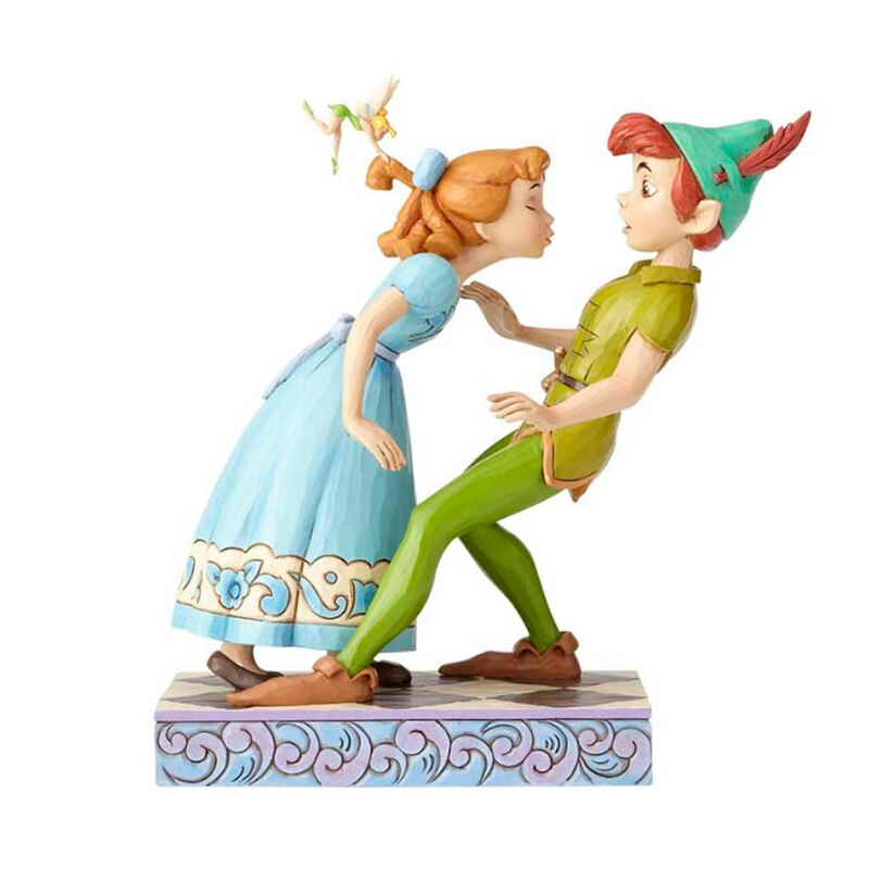 DISNEY TRADITIONS : AN UNEXPECTED KISS PETER AND WENDY 65TH ANNIVERSARY PIECE