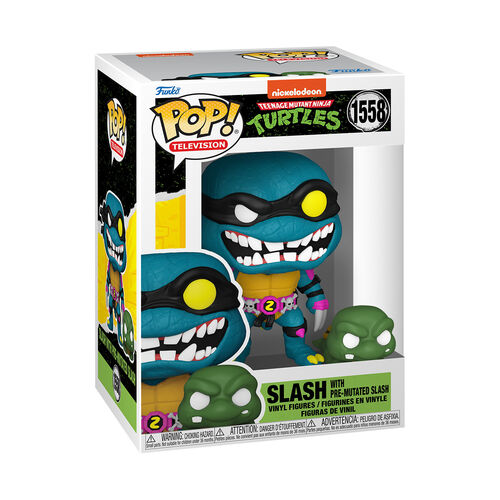 FIGURA POP&BUDDY TEENAGE MUTANT NINJA TURTLES SLASH WITH PRE-MUTATED SLASH