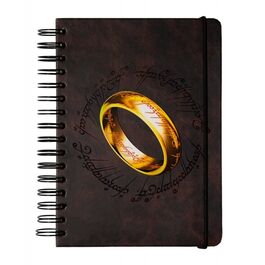 CUADERNO TAPA FORRADA A5 EL SEÑOR DE LOS ANILLOS