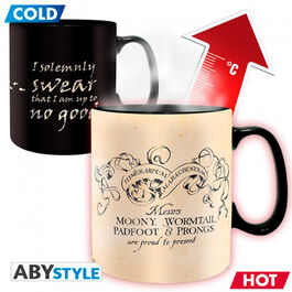 TAZA SENSITIVA AL CALOR HARRY POTTER MAPA DEL MERODEADOR 460 ML
