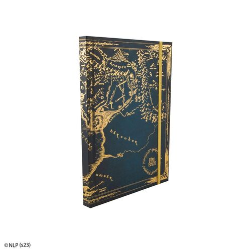 LIBRETA EL SEÑOR DE LOS ANILLOS MAP OF MIDDLE EARTH