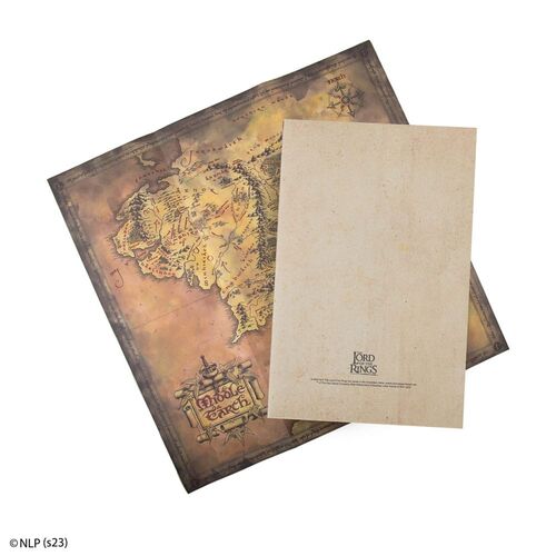 LIBRETA EL SEÑOR DE LOS ANILLOS MAP OF MIDDLE EARTH