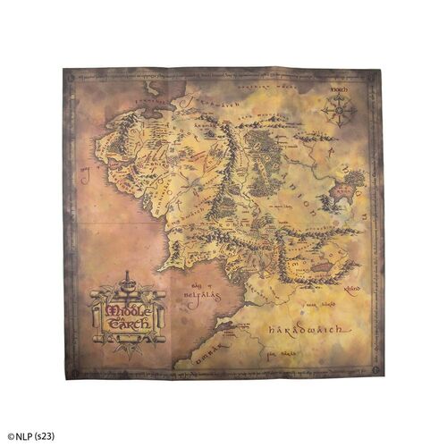 LIBRETA EL SEÑOR DE LOS ANILLOS MAP OF MIDDLE EARTH