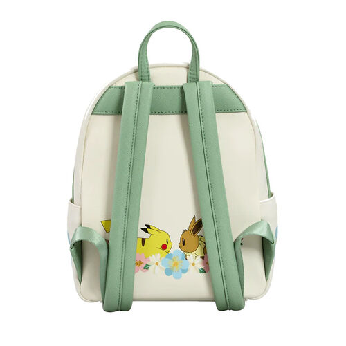 MINI MOCHILA LOUNGEFLY POKEMON PIKACHU & EEVEE FLORAL